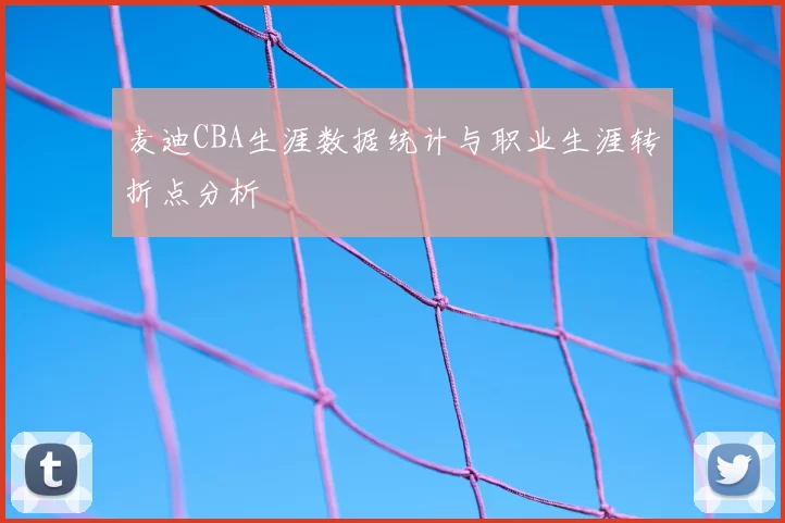 麦迪CBA生涯数据统计与职业生涯转折点分析