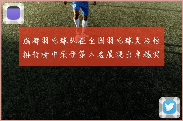 成都羽毛球队在全国羽毛球灵活性排行榜中荣登第六名展现出卓越实力与潜力