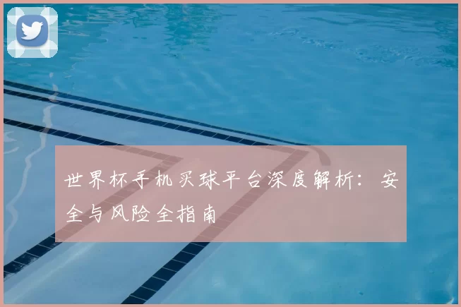 世界杯手机买球平台深度解析：安全与风险全指南