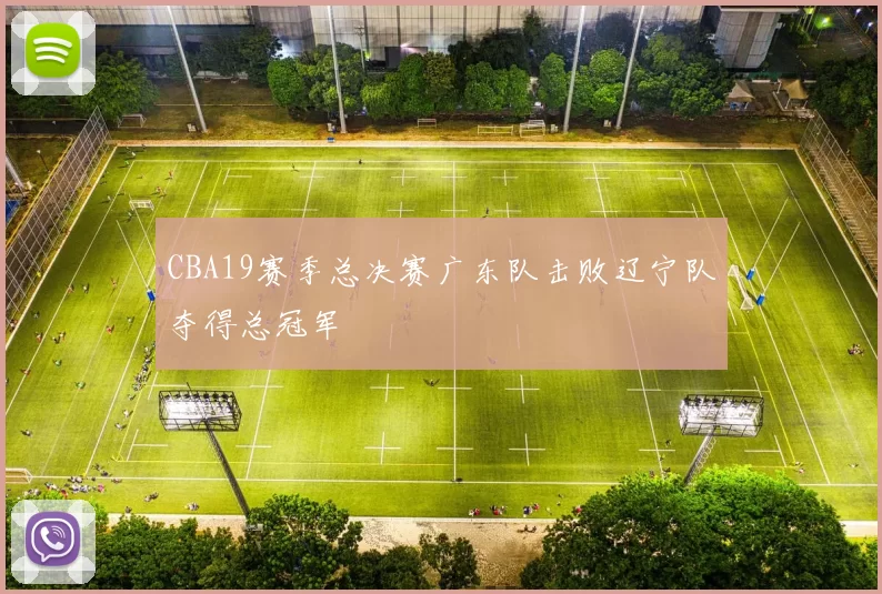 CBA19赛季总决赛广东队击败辽宁队夺得总冠军